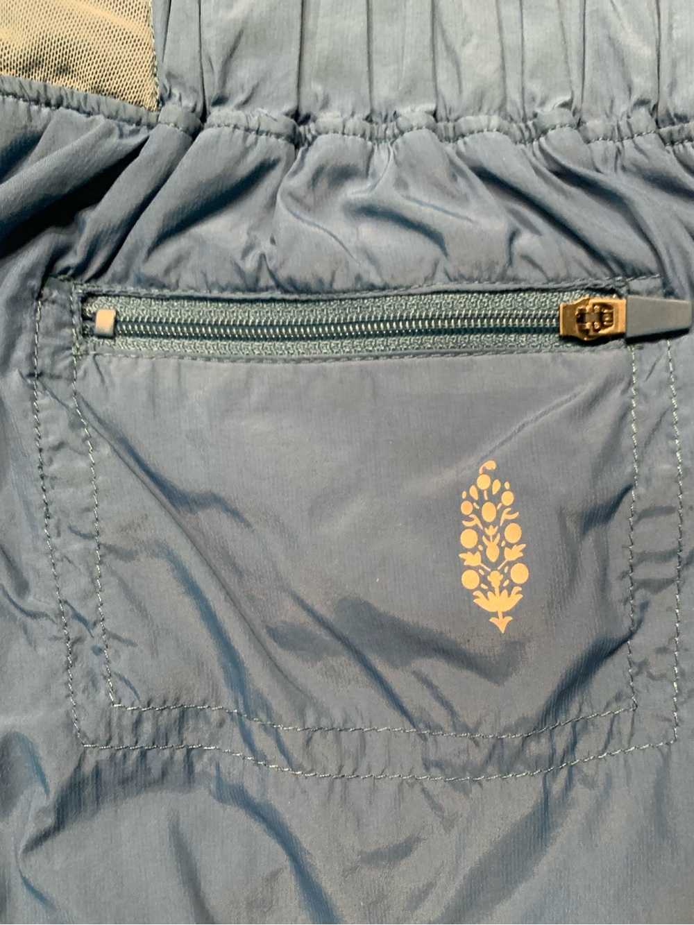 FP Movement by Free People Blue Athletic Shorts + Multi-Color Patchwork Shorts - Picture 5 of 9